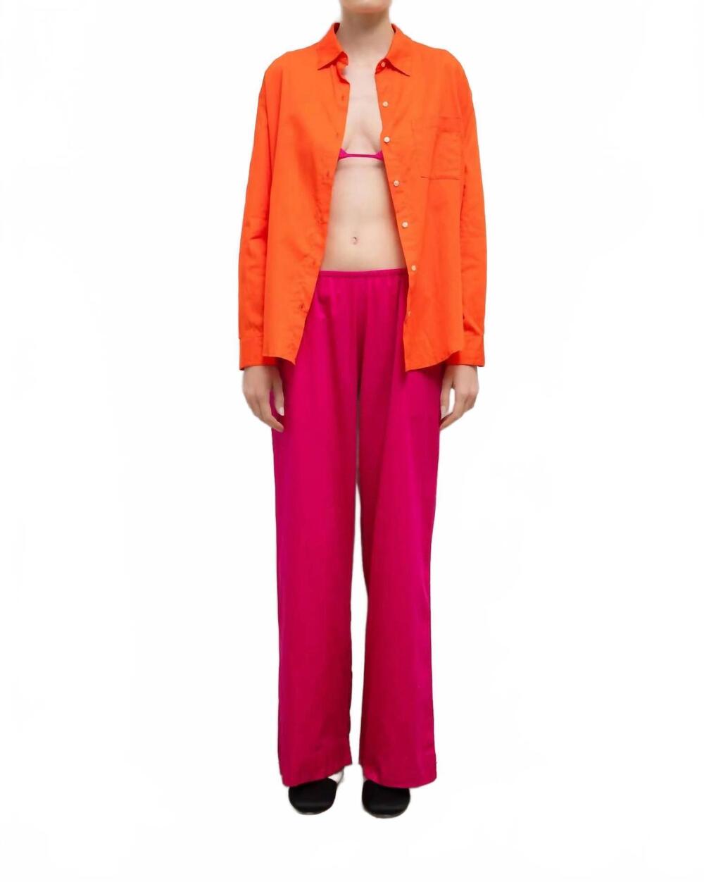 NEW LESET yoko pocket pant in amaranth